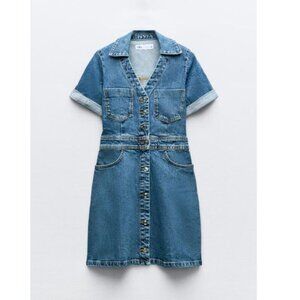 Denim Mini Dress | Zara